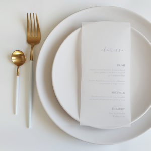 Menu in Carta Vellum Clarissa