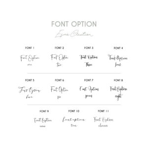font chart