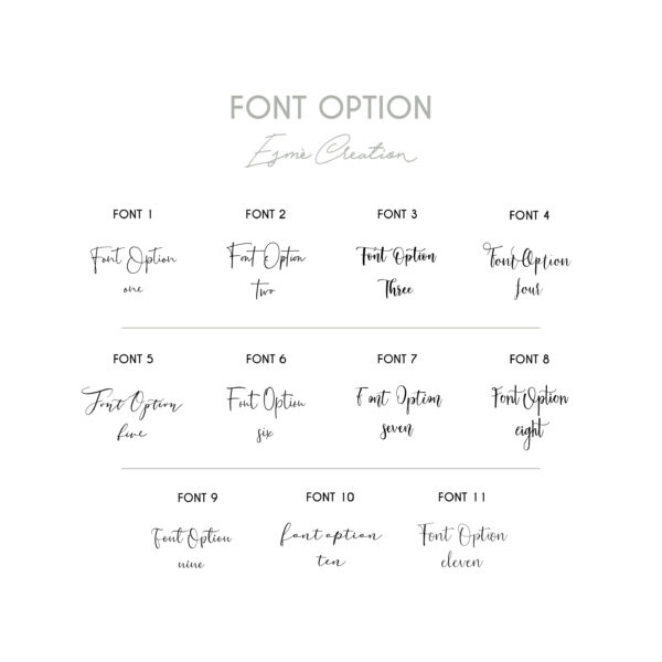 font chart