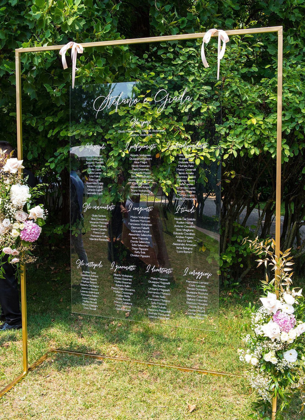 Tableau De Mariage in Plexiglass - Esmè Creation