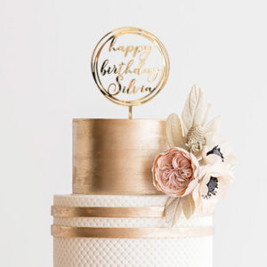 Cake topper geometrico