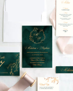 Charlotte Wedding Suite. Partecipazione e coordinato in carta.