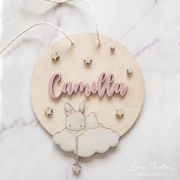 Decorazioni Camerette "Bunny" in Legno