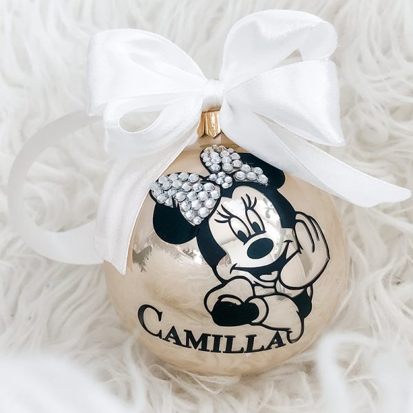 Sfera Natale In Vetro Minnie