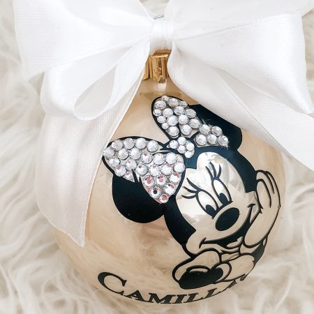 Sfera Natale In Vetro Minnie