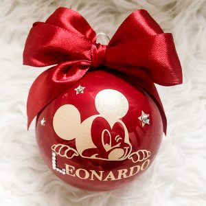 SFERA NATALE IN VETRO MICKEY