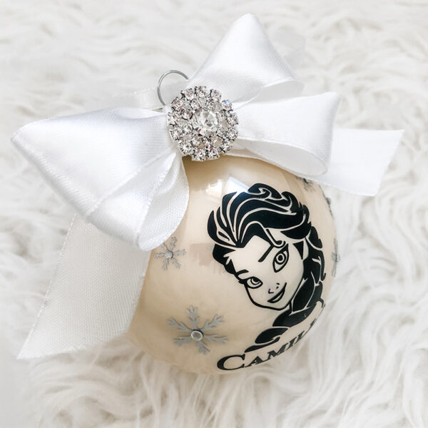 SFERA NATALE IN VETRO FROZEN