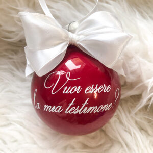 Sfera Natale in Vetro Testimone