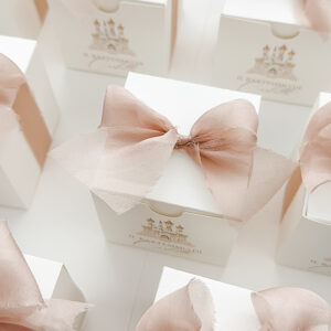 Scatolina confetti Cube per Battesimo